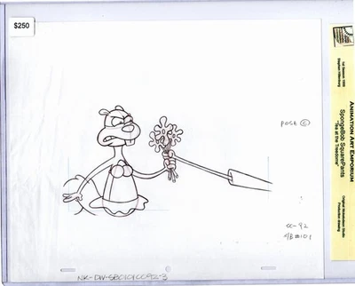 SpongeBob Production Drawing of Sandy from Tea at the Treedome - Image 1 of 2
