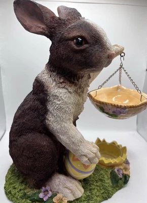 Vintage Marex Yankee Candle Easter Bunny Rabbit Tart Burner Warmer Rare - Image 1 of 4