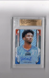 2021-22 Leaf Metal Red White Blue Mojo Proof Yohan Traore Rookie Auto 1/1 - Picture 1 of 2