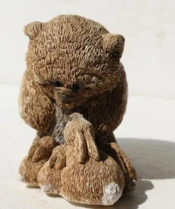 Rabbits Bear Figurine New Friends United Design Corp Made in USA Small Figure - - Picture 1 of 1