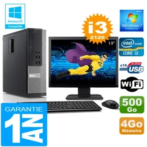 PC DELL 990 SFF Core I3-2120 RAM 4Go Scheibe 500 GB Wifi W7 Bildschirm 19 " - Bild 1 von 4
