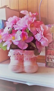 Mädchen Baby Blumengesteck rosa - Bild 1 von 2