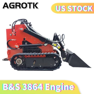 NEW 2023 Mini Skid Steer Track Loader 23HP Gas EPA Certified RATO Engine - Picture 1 of 8