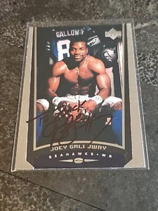 1998 Upper Deck Joey Galloway Hand Signed On Card Auto Autograph Seahawks ๐ - Picture 1 of 3