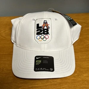 Nike LA28 2028 Skateboarding Heritage Flex Hat Cap White Size S/M - Picture 1 of 7