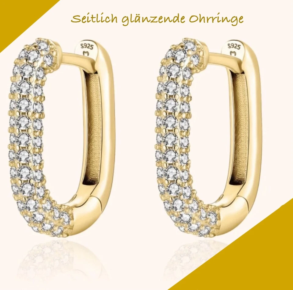 Seitlich glänzt Ohrringe Gold - Bild 1 von 1