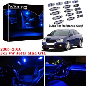 Canbus Interior Package Kit LED Light Xenon Blue Fit VW Jetta MK4 GTI 2005-2010 - Picture 1 of 12