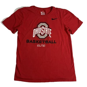 Small - Men’s Ohio State Basketball Red Nike Elite Short Sleeve T-Shirt - Foto 1 di 3