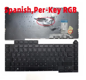 Spanish Per-Key RGB Backlit Keyboard for ASUS ROG G513 G513Q G513QR G513QTeclado - Afbeelding 1 van 3