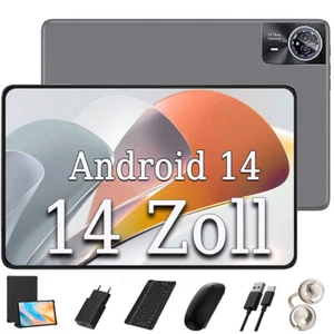 NEW Tablet 14 Zoll Android 14 12GB+256GB/24GB+256GB 5G WiFi Tablets PC Netflix - Bild 1 von 18