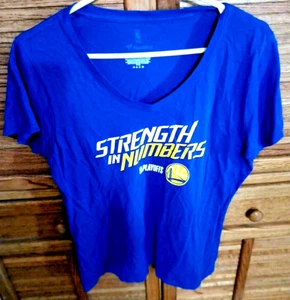 Camiseta grande para mujer Fanatics Golden State Warriors camiseta azul playoffs NBA - Imagen 1 de 4