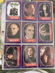 1991 TOPPS THE ADDAMS FAMILY MOVIE TRADING CARDS Complete set +11 Stickers NM