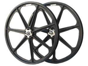 SKYWAY 24" Tuff II Rivet Wheels Black - Picture 1 of 2