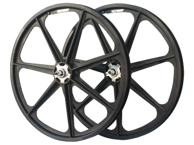 SKYWAY 24" Tuff II Rivet Wheels Black - Image 1 of 2