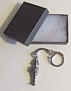 F) KEYRING PEWTER OSIRIS EGYPTIAN GOD OF THE AFTERLIFE DEATH LIFE RESURRECTION - Picture 1 of 3