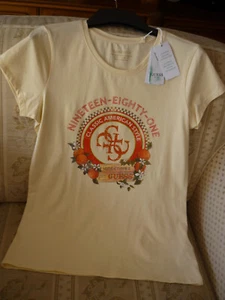 Guess T-Shirt Damen Gr. XL Neu Guess Eco Glitzer Frühling - Bild 1 von 4
