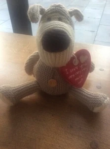 Boofle Dog Teddy Bear I LOVE YOU VERY VERY MUCH 14” Soft Toy Plush David Blake - Picture 1 of 5