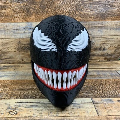 Venom Replica Mask with Moving Jaw 3D Printed Symbiotic Cosplay / Display - Image 1 of 4