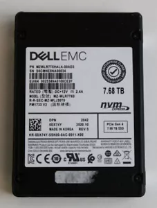 Unidad de estado sólido Dell DX74Y Samsung PM1733 MZ-WLR7T60 7,68 TB PCIe NVME U.2 2,5 - Imagen 1 de 4