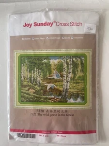 Kit punto de cruz Joy Sunday 'Los gansos salvajes en el bosque' F328 - Imagen 1 de 2