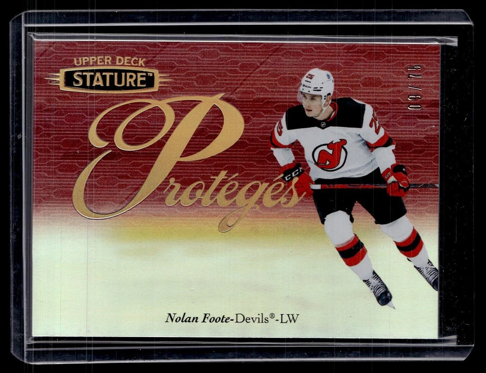 2020-21 UPPER DECK STATURE RED /75 PROTEGES NOLAN FOOTE DEVILS - Image 1 of 1