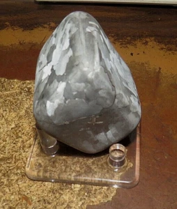 BEAUTIFUL 674 GM CAMPO DEL CIELO POLISHED & TUMBLED ETCHED METEORITE 1.5 LB - Picture 1 of 9