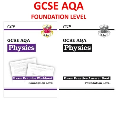 GCSE AQA Physics Exam Practice Workbook Foundation & Answer Years 10-11 KS4 CGP - Image 1 of 4
