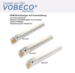 Aste di foratura VHM SCLCR SDUCR SDQCR metallo duro integrale 95° con raffreddamento interno - Foto 1 di 1