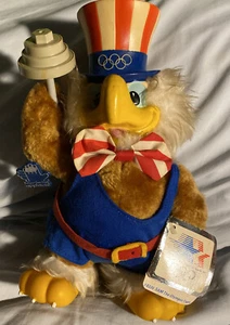 Vintage 1984 Los Angeles Olympische Spiele Maskottchen ~ Sam der Adler ~ Plüschtier 10 Zoll #8330 - Bild 1 von 5