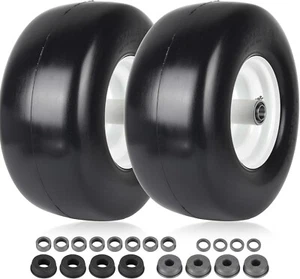 (2er-Pack) 13X6.50-6 Flat Free Reifen und Rad - Universal 13X6.5-6 Vollgummi Rid - Bild 1 von 6