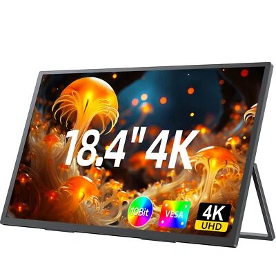 UPERFECT Tragbarer 4K Monitor 18,4 Zoll USB-C HDMI IPS Bildschirm für Laptop PC - Bild 1 von 4