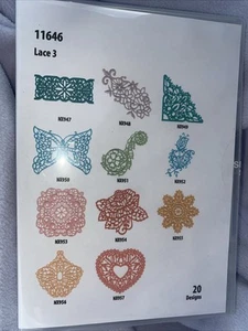 EMBROIDERY Take Out Lace 3 20 Designs PACK # 11646 - Picture 1 of 5