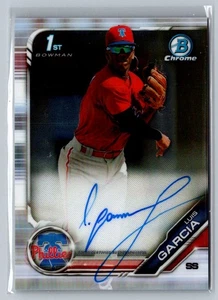 Autografi Bowman Chrome 2019 #CPA-LG Luis Garcia Prospects - Foto 1 di 2