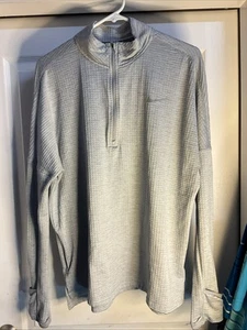 NWOT-Womens NIKE SPHERE ELEMENT DRIFIT TRAINING RUNNING TOP-Gray 855521 Size XL - Picture 1 of 11