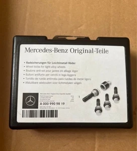 Coffret Ecrou Antivol A0009909819 Jante Mercedes OEM AMG GLE W167 V167 C167 Neuf - Foto 1 di 3