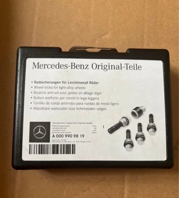 Coffret Ecrou Antivol A0009909819 Jante Mercedes OEM AMG GLE W167 V167 C167 Neuf - Photo 1/3