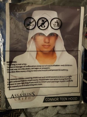 Assassin's Creed Connor Teen Hood - Photo 1/2