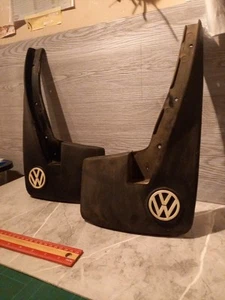 RARE GENUINE VAG VOTEX Golf MK3 GTI 8V 16V & VR6 Mudflaps REAR SET - Picture 1 of 7