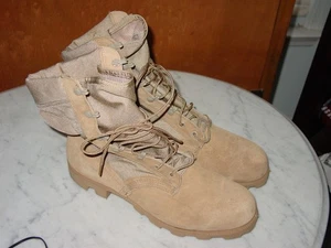1997 Army Hot Weather Desert Tan Military Combat Boots! Größe 10 1/2 B - Bild 1 von 16