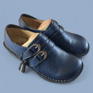 Alegria Alli ALl 624 Blue Leather Buckle Clogs Womens US 5.5 - 6 / EU 36 New - Picture 1 of 8