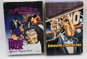 2 Vintage 1991 Joe Camel Cigarettes THE HARD PACK Sealed Deck of Playing Cards  - Bild 1 von 9
