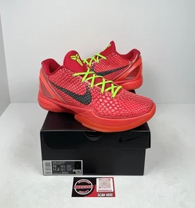 Size 10 - Nike Kobe 6 Protro Low Reverse Grinch❤️ OG ALL/LIGHTLY WORN! - Picture 1 of 6