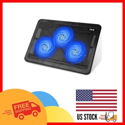 Ergonomic Cooling Pad for 15.6”-17” Laptops – USB Fan, Adjustable Height - Image 1 of 4