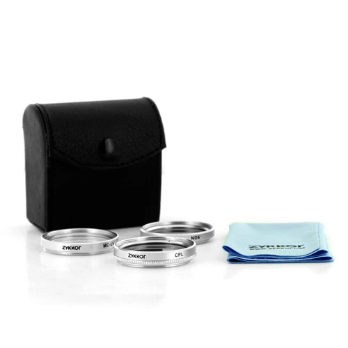 CPL UV ND4 Lens Filter Kit for 30mm Digital Cameras Camcorders, New in Silver - Image 1 of 1