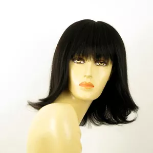 perruque femme 100% cheveux naturel noir ref TABATA 1b - Imagen 1 de 7