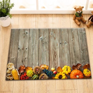Fall Halloween & Thanksgiving Kitchen Floor Shower Rug Non-slip Door Bath Mat - Picture 1 of 3