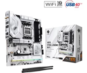 ASRock X870 Steel Legend WiFi AMD X870 Socket AM5 DDR5 Motherboard - Picture 1 of 4
