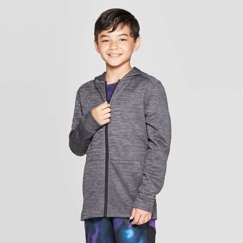 Champion C9 Boys Textured Fleece Full ZIP Hoodie - Image 1 of 1