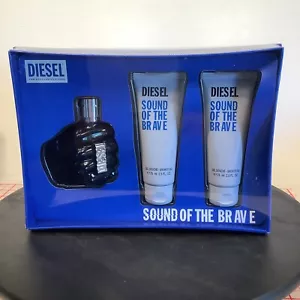 Diesel Only The Brave Gift Se EDT Spray & Shower Gel for Men New in Box set Of 3 - Picture 1 of 6