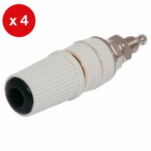 4 PACK - Black Insulated Captive Head Binding Post - Picture 1 of 1